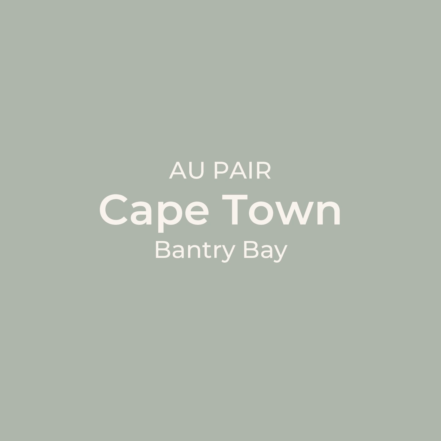 21585 | Au Pair/Chauffeur – Bantry Bay, Cape Town